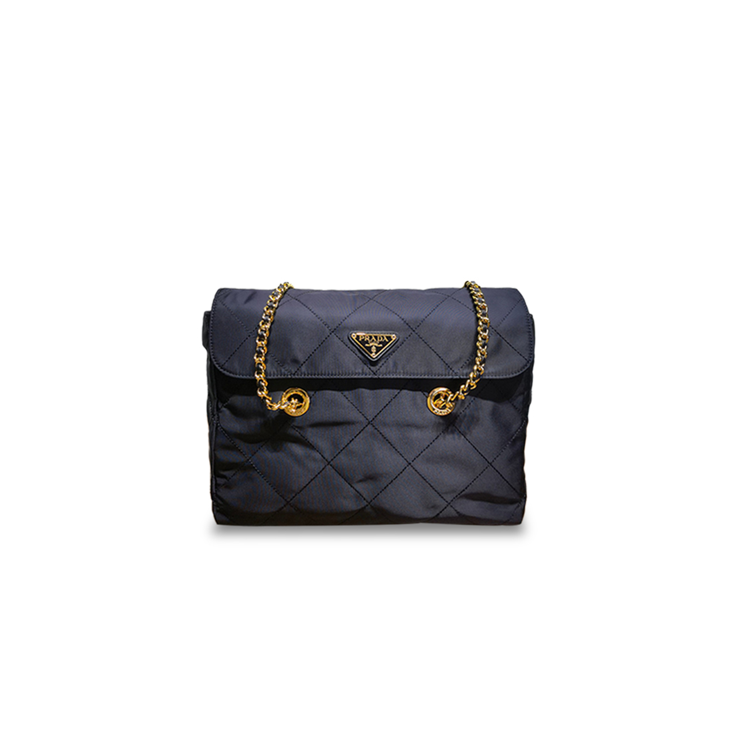 PRADA TESSUTO CHAIN NYLON BAG 1BD630 (30*26*6cm) 